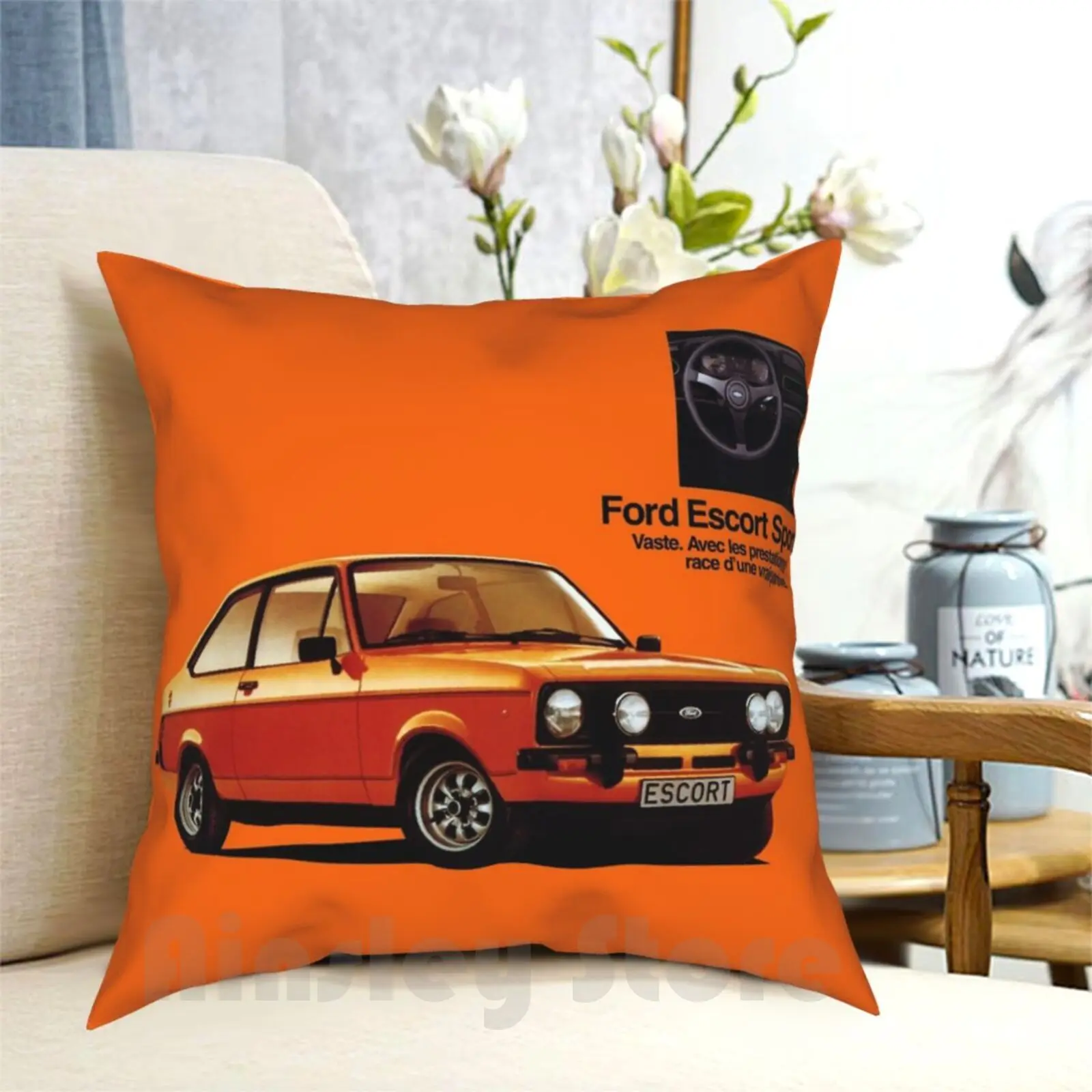 

Эскорт Mk2 Спортивная Подушка Чехол с принтом для дома мягкая диванная подушка эскорт спорт седан автомобиль спортивный автомобиль Mk2 раллийный автомобиль