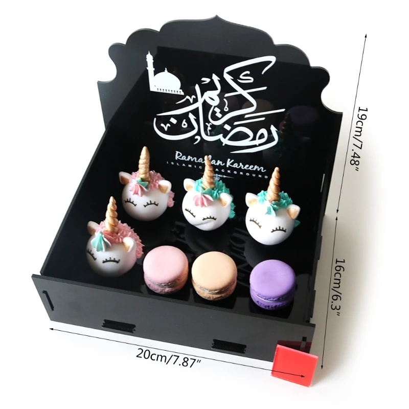 

Eid Mubarak Serving Tray Tableware Dessert Food Storage Fruit Tray Eid Decorate