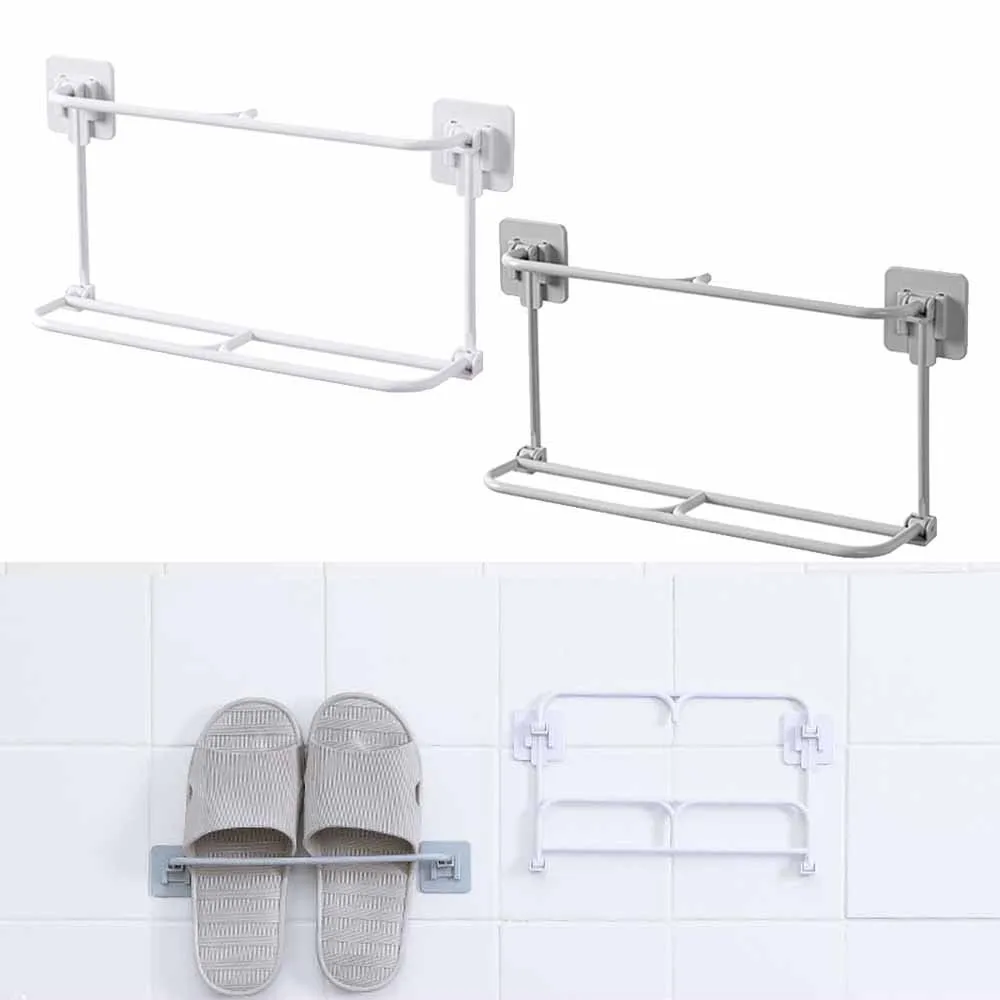 

1pcs Folding Shoes Hanger Slippers Drain Shoe Hanging Bathroom Organize Holder