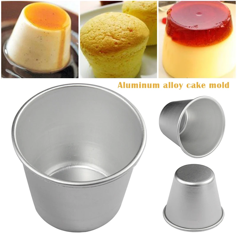 

Mini Cake Mould Aluminum Alloy Small Cake Mold Cup Jelly Pudding Cup Round Cake Mould Cake Food Grade Aluminum Alloy