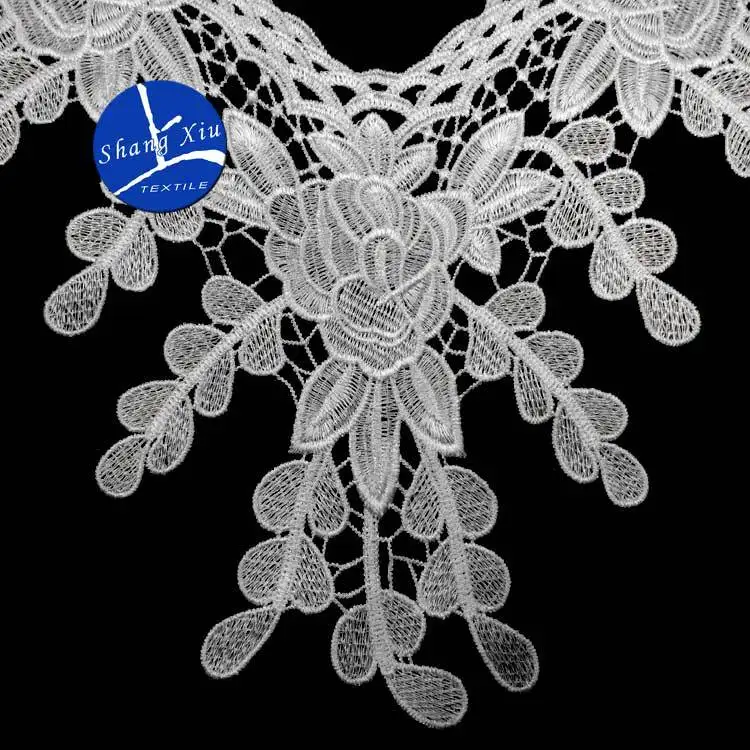 Вышивка с круглой горловиной для творчества искусственные Съемная воротники