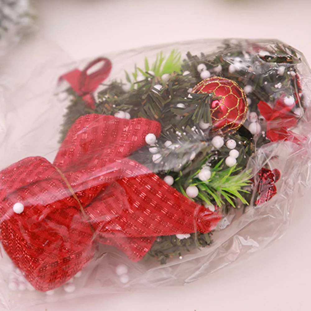 

1PC 11cm*22cm Christmas Tree Ornaments Gold Silver Red Desktop New Year Home Decor Christmas Decorations for Home Kids Gift