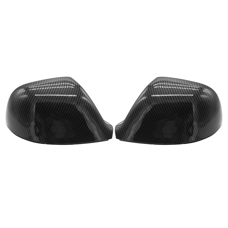 

Car Carbon Fiber Rearview Side Glass Mirror Cover Trim Frame Side Mirror Caps Replacement for Transporter T6 2016-2019