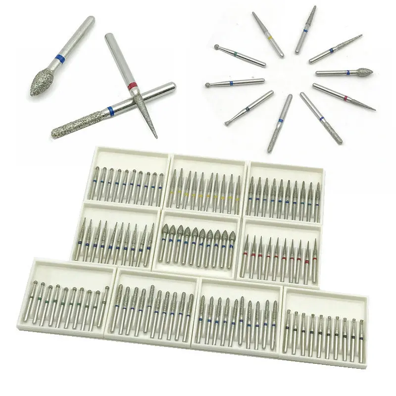 10 шт./компл. стоматологических алмазных боров (сверла высокой Скорость шлифовка