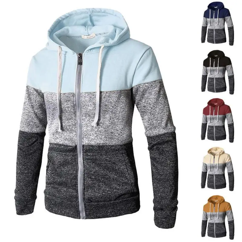 

2023 Autumn Zipper Hoodies Women Casual Elastic Sweater Slim Coat Tops Jacket Outwear Sweater Jogger Couple Hoody Sweatercoat