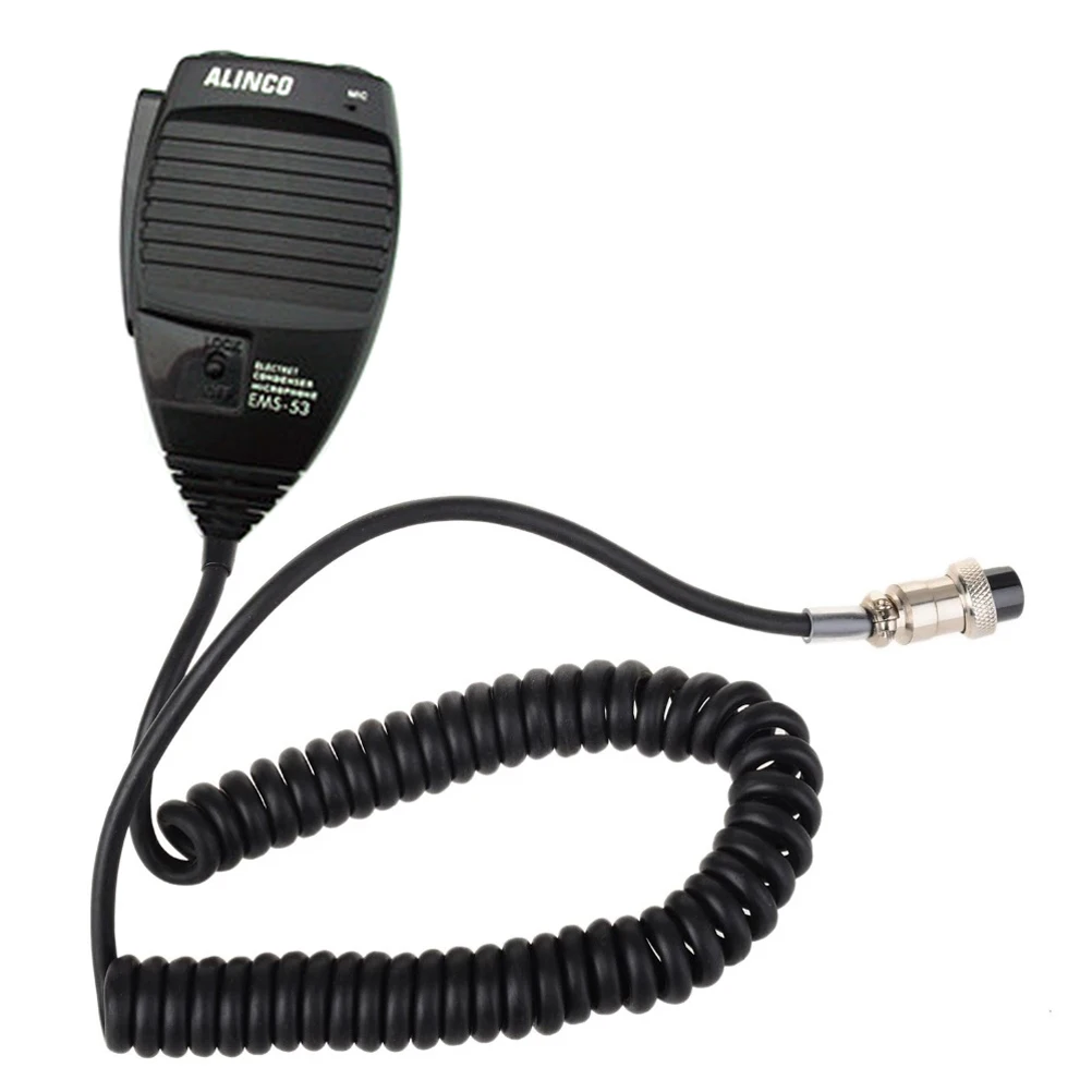 Радиомикрофон EMS 53 8pin DTMF ручной микрофон для Alinco DR 03 06 135 235 435 635|Запчасти и