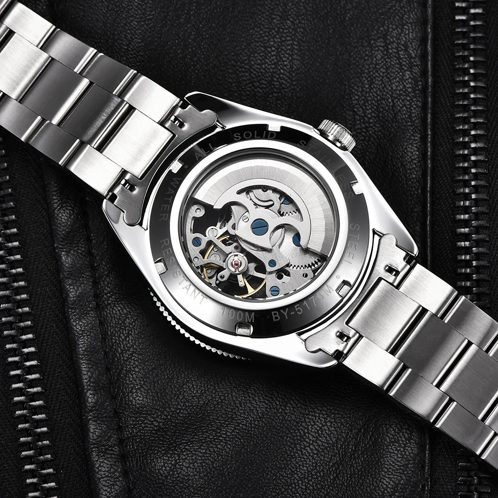 

BENYAR Mechanical Men's Wrist Watches BB58 Automatic Sport Watch For Men 2021 Stainless Steel Waterproof Business Luminous Clock