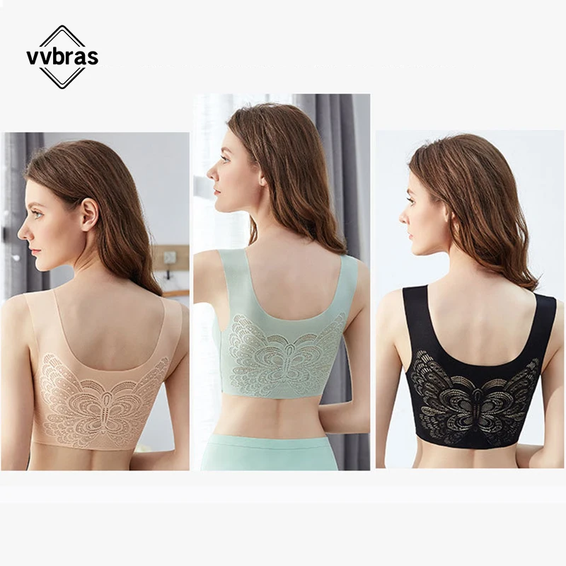 vvbras High Quality Popular Sexy Female Seamless Sports Bra Latex Bras for Women Beautiful Back Fitness Brassiere Bra Push Up