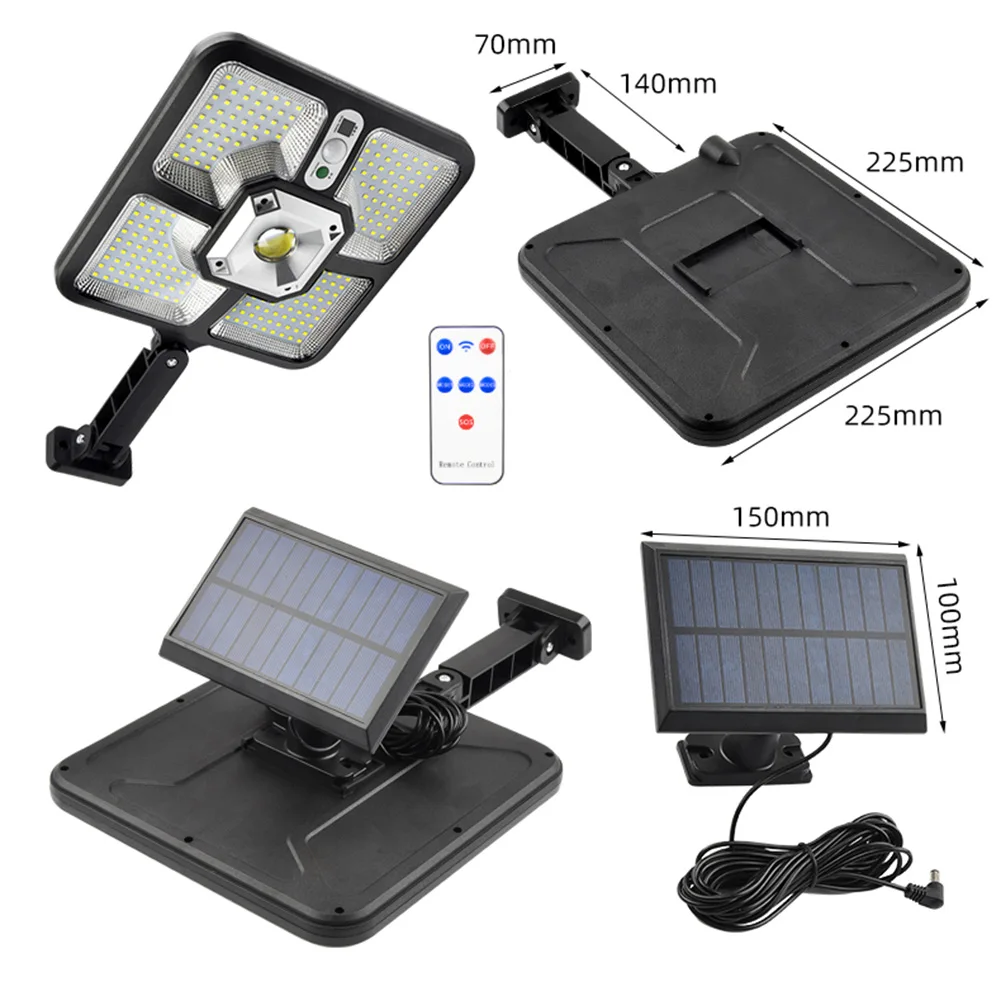 220 LED Solar Light Motion Sensor Sunlight Outdoor IP65 Waterproof Wall Emergency Street Safety Lamp for Garden Yard Decoration | Лампы и