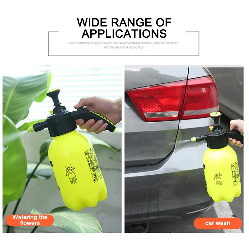 

2021 Hand Pump Foam Sprayer Hand Pressurized Foam Sprayer 2 Litre Pressure Foam Snow Foam Nozzle Car wash Car window Cleaning
