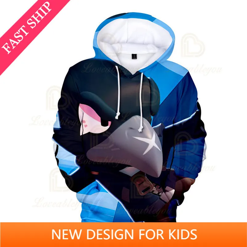 

Browlings Game 3d Hoodie Sweatshirt Boys Girls Harajuku Long Sleeve Jacket Coat MAX Children's Wear Kids Hoodies Teen Clothes