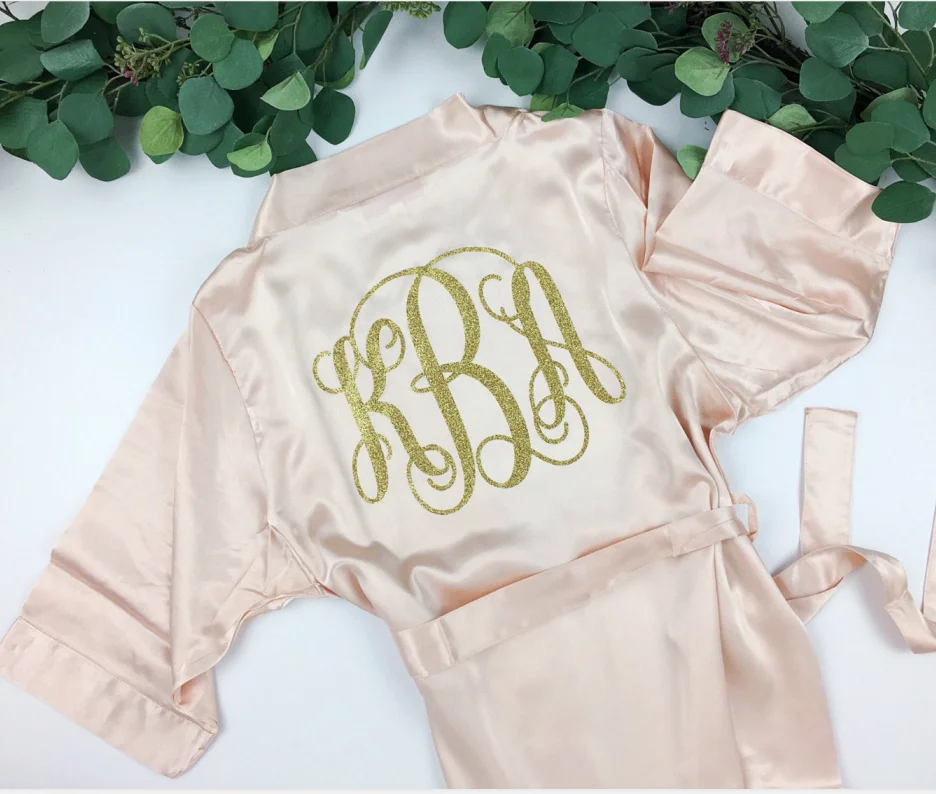 Индивидуальный халат для свадебного торжества свадебное нижнее белье подарок