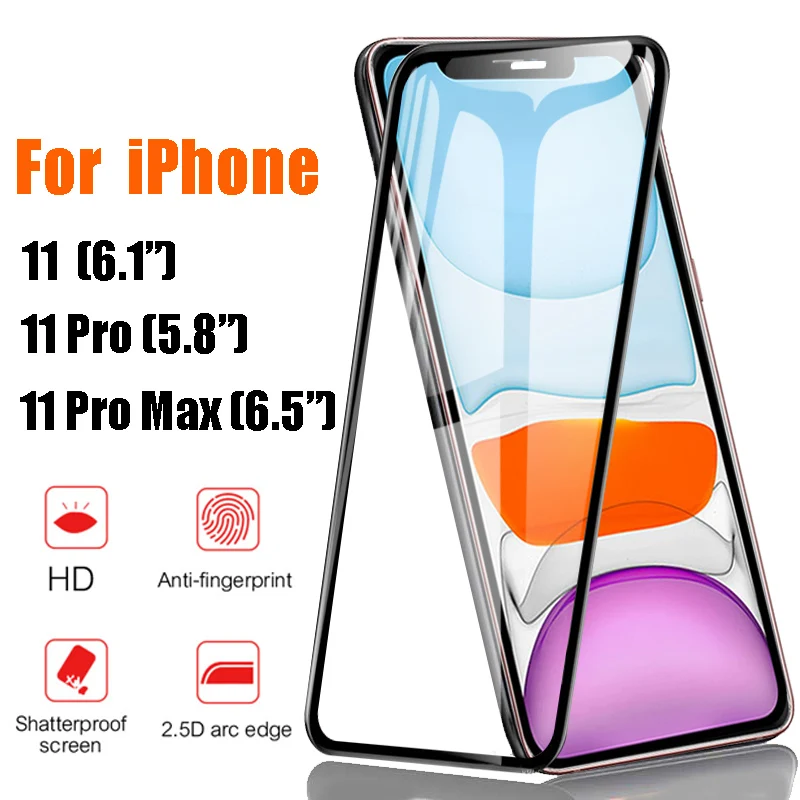 Защитное стекло закаленное для iphone 11 pro max|Бамперы| |
