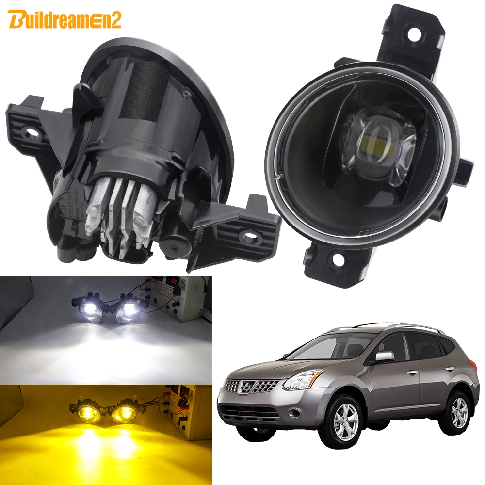 

Туман светильник в сборе для Nissan Rogue 2008-2015 автомобиля H11 переднего бампера светодиодный Противотуманные лампы дневного света светильник 30 В...