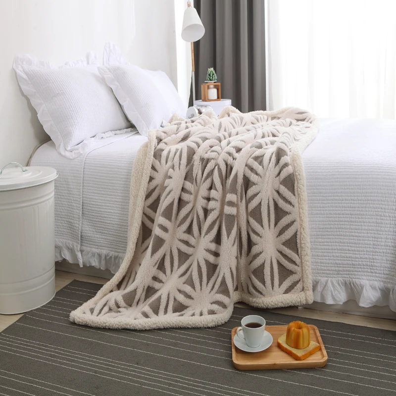 Мягкие хлопковые и шерстяные фланелевые одеяла с принтом для кроватей плотные