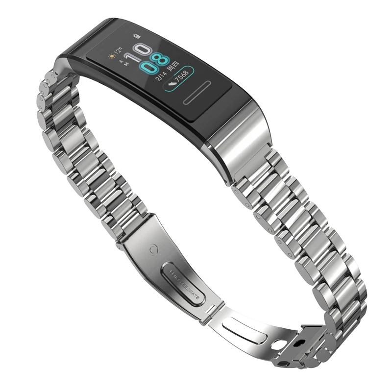 Mijobs для huawei Band 3 браслет для huawei Band 3 pro ремешок металлический ремешок для часов из нержавеющей стали умные аксессуары