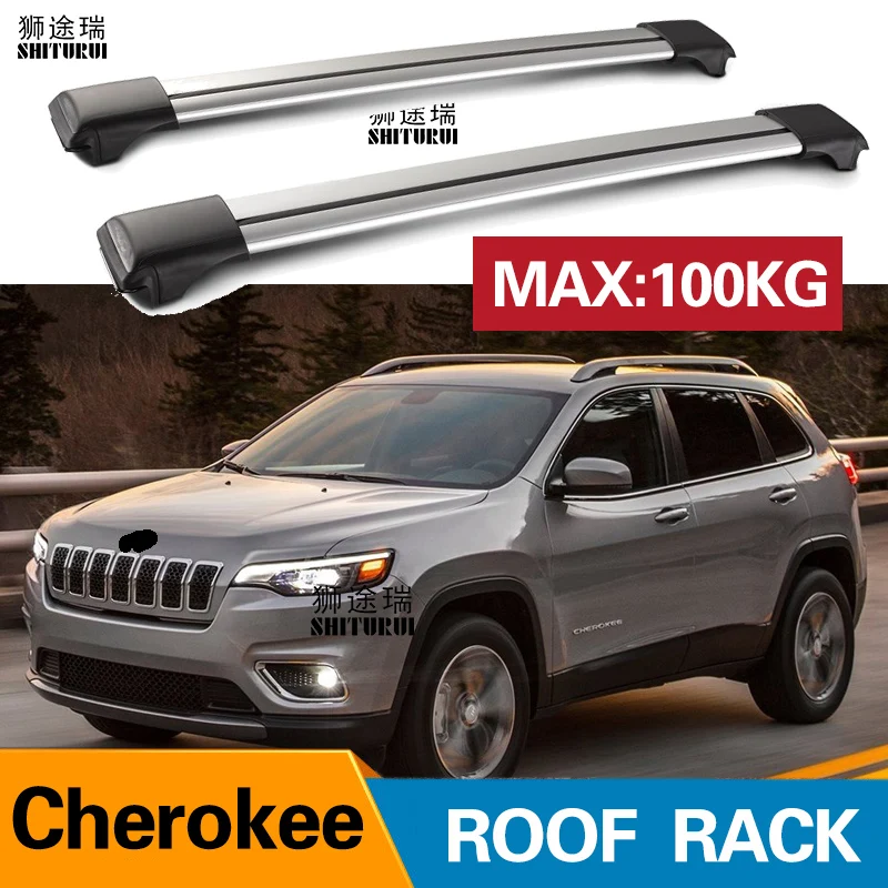 2 шт. бруски на крышу для JEEP Cherokee 2014 2020 KL боковые из алюминиевого сплава