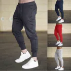 Мужские Брендовые спортивные брюки, весенние штаны для бега, хлопковые спортивные повседневные брюки, облегающие брюки для фитнеса, тренировочные брюки для фитнеса, новинка 2021, Xxxl