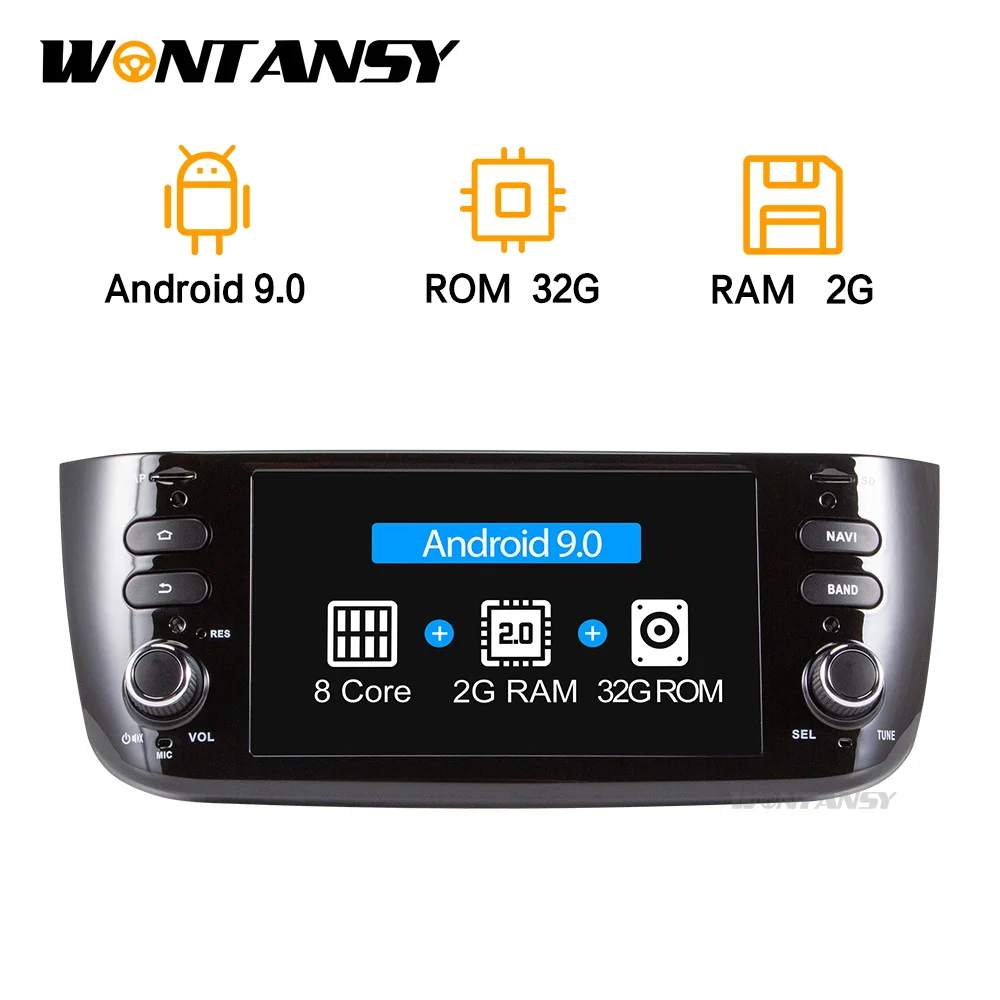 Wontansy android 9 0 автомобильный dvd для Fiat/Linea/Punto 2012 2013 2014 2015 мультимедийный плеер |