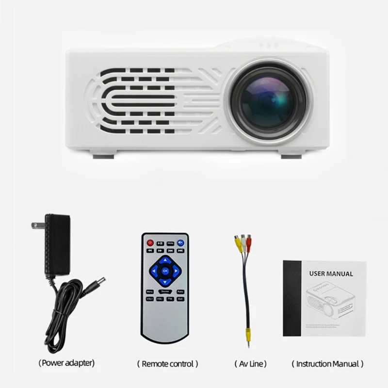 

814 Portable Projector High Definition 1080P Projector Multi Interface Home Theater Video Projector J0PB