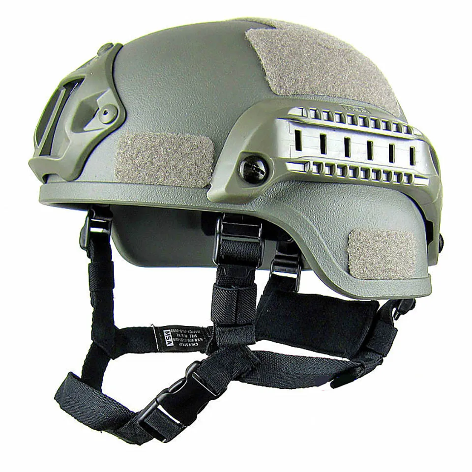 Зеленый Качественный Легкий Быстрый Шлем MICH2000 Airsoft MH Тактический шлем Открытый тактический Painball CS SWAT езда защитное оборудование - Цвет: Зеленый