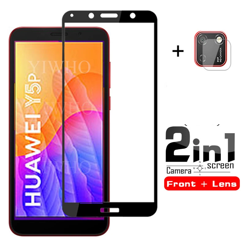 2 в 1 Y5p закаленное стекло для Huawei Защитное экрана huwei hauwei y5p пленка объектива