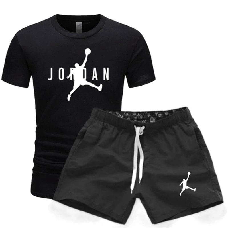

Summer Sexy Letter Print Cotton T Shirt Couples Sports Suit Quick Dry Casual Running Short Sleeve Shorts 2 Piece Set 2021