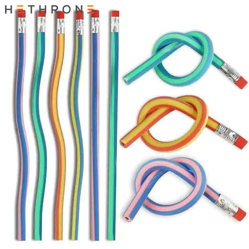 5 шт. гибкий карандаш с ластиком шт.|Простые карандаши| |