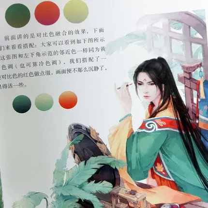 Китайская эстетика иллюстрации старинного красивого человека живопись линия