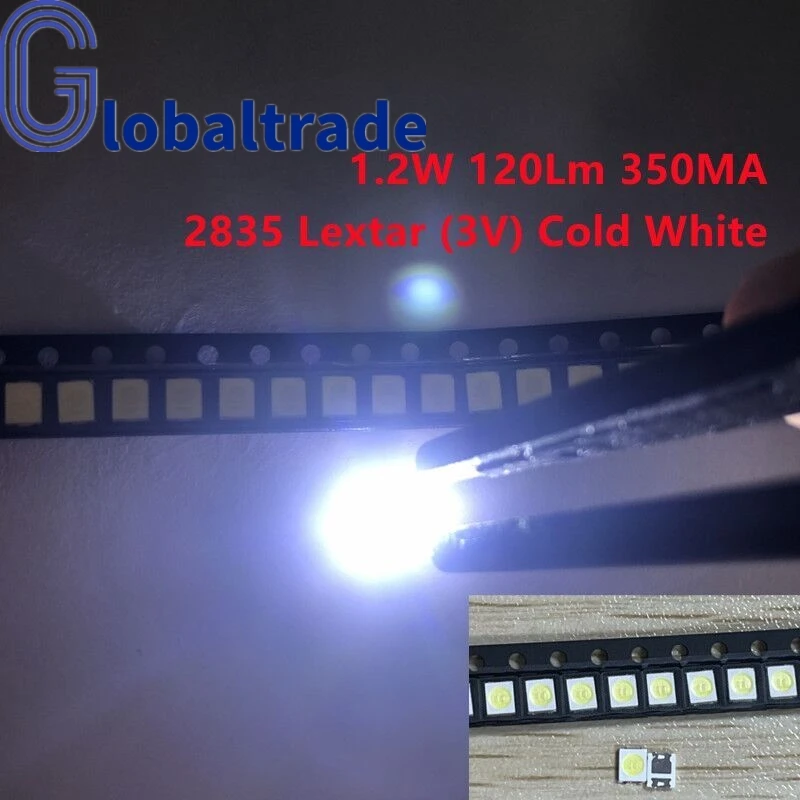 4000 шт. оригинальный LEXTAR 2835 3528 1210 3 в 1 Вт-2 Вт SMD светодиодный для ремонта подсветки