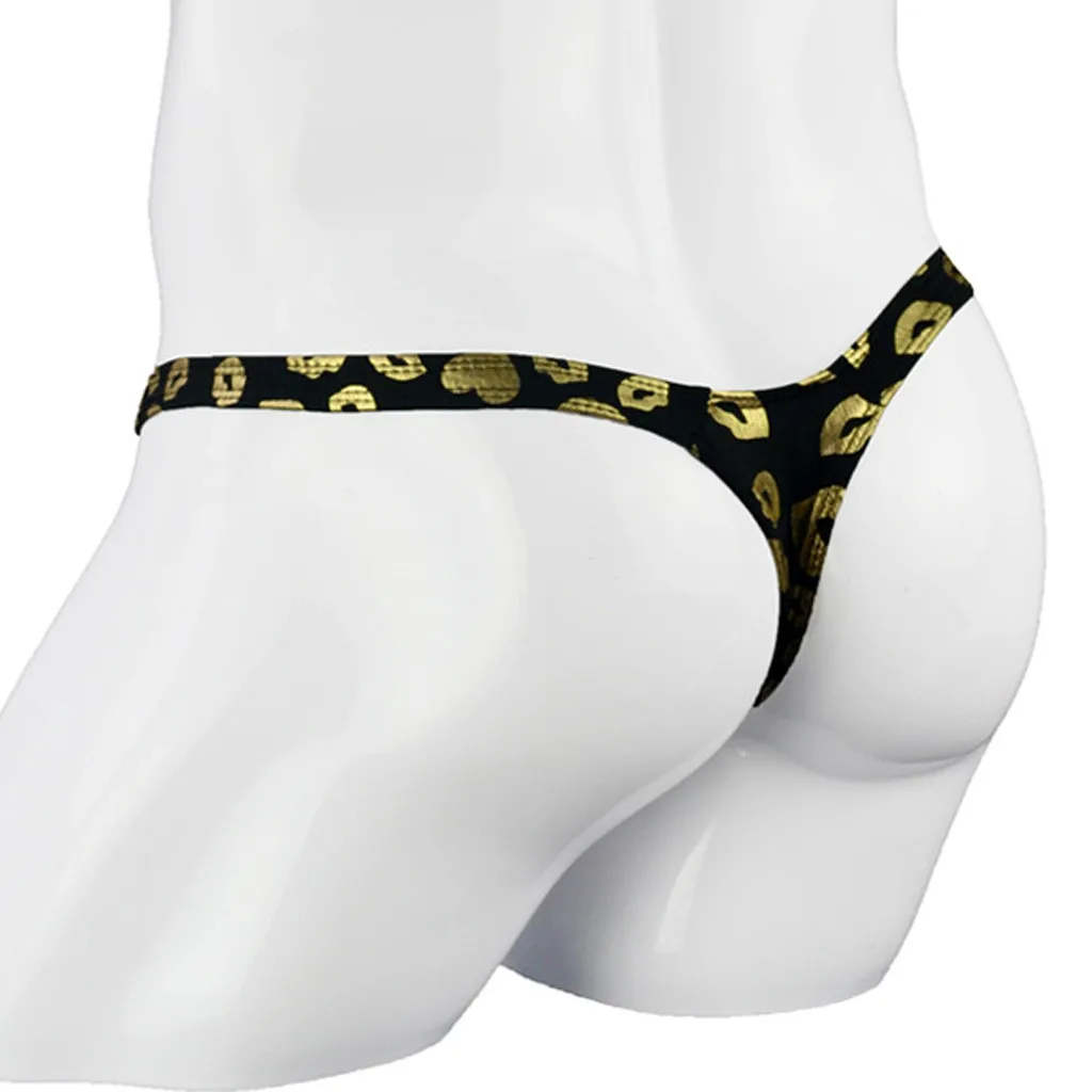 

Men's Fashion S-neck Thong Micro Thong Panties Printed Sexy Panties Elastic Big Showy Sexy Gay Shorts 05*