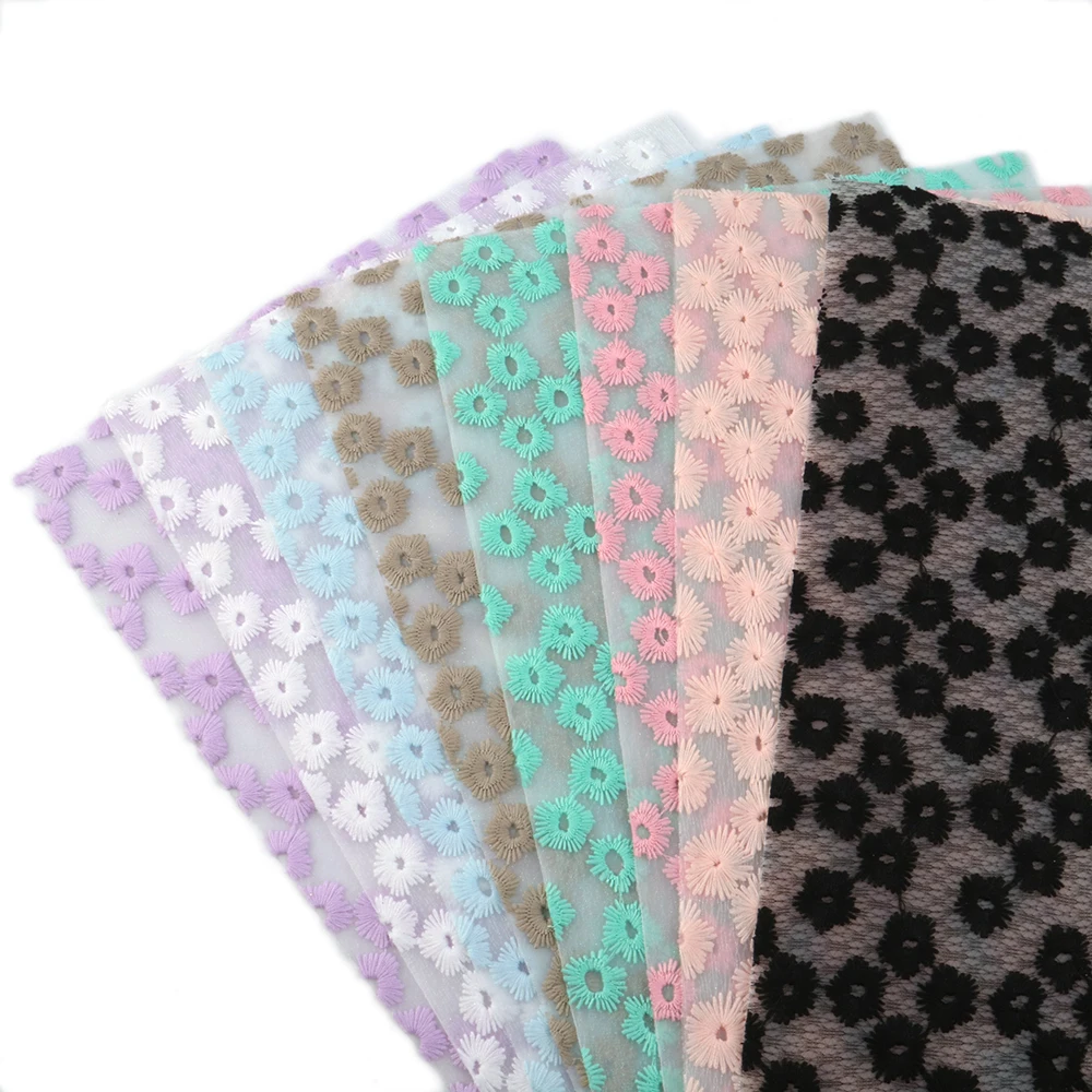 Аксессуары David 20*33 см цветок с вышивкой прозрачная ткань из искусственной кожи