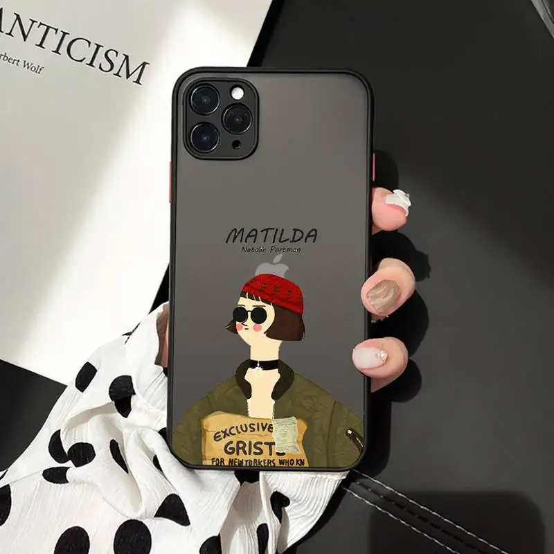 

Killer Leon Uncle Girl Phone Case matte transparent For iphone 7 8 11 12 plus mini x xs xr pro max cover