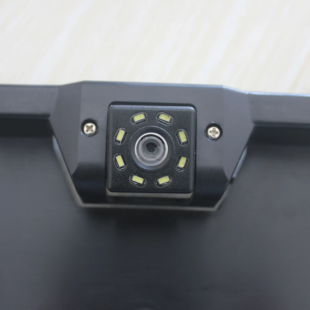 Рамка для европейской лицензии, 12В с HD камерой, светодиодная лампа LED8, широкоугольная камера заднего вида, рамка для европейской лицензии