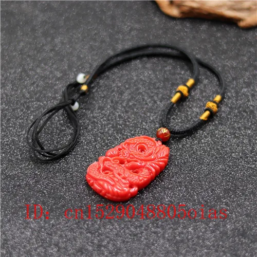 Натуральный красный коралловый Нефритовый камень дракон кулон ожерелье