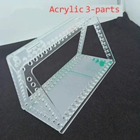 1set transparent acrylic with protective film board knitted bag accessories handmade diy bag material knitting bagn base shaper