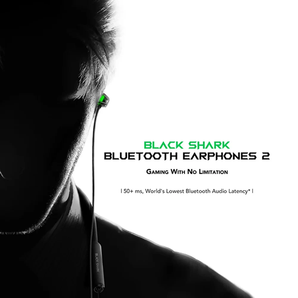 Оригинальные наушники Black Shark Bluetooth 5 0 игровая гарнитура с RGB подсветкой 2 HiFi Звук