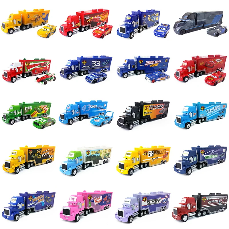 Disney Pixar Тачки 2 3 игрушки Молния Маккуин Джексон шторм Мак Uncle Truck 1:55 литья под