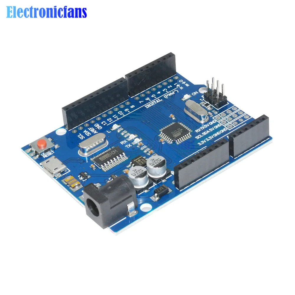 

One Set Cool Version Micro USB R3 MEGA328P CH340 CH340G Board ATMEGA328P-AU Controller Module Replace ATmega16U2 One