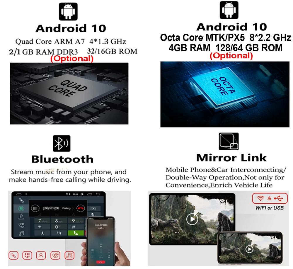 4 + 128 Android 10 автомобильный радиоприемник стерео плеер GPS-навигация мультимедиа для