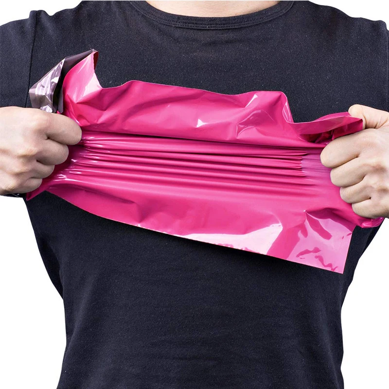 10pcs Pink Poly Mailer Post Mailing Package Envelopes with Glue Seal Postal Bag Gift Bags Courier Storage Shipping bags | Канцтовары для