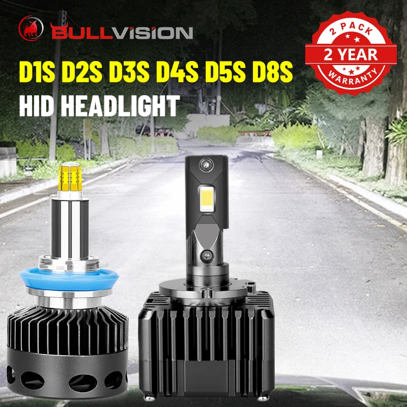 

Светодиодные фары Bullvision D3S, 360 лм, 9005 градусов, CSP-чипы HID D1S, D2S, D4S, D5S, D8S, D2H, H7, H1, H11, H8, 9006, 120, HB3, HB4, 6000 Вт, K