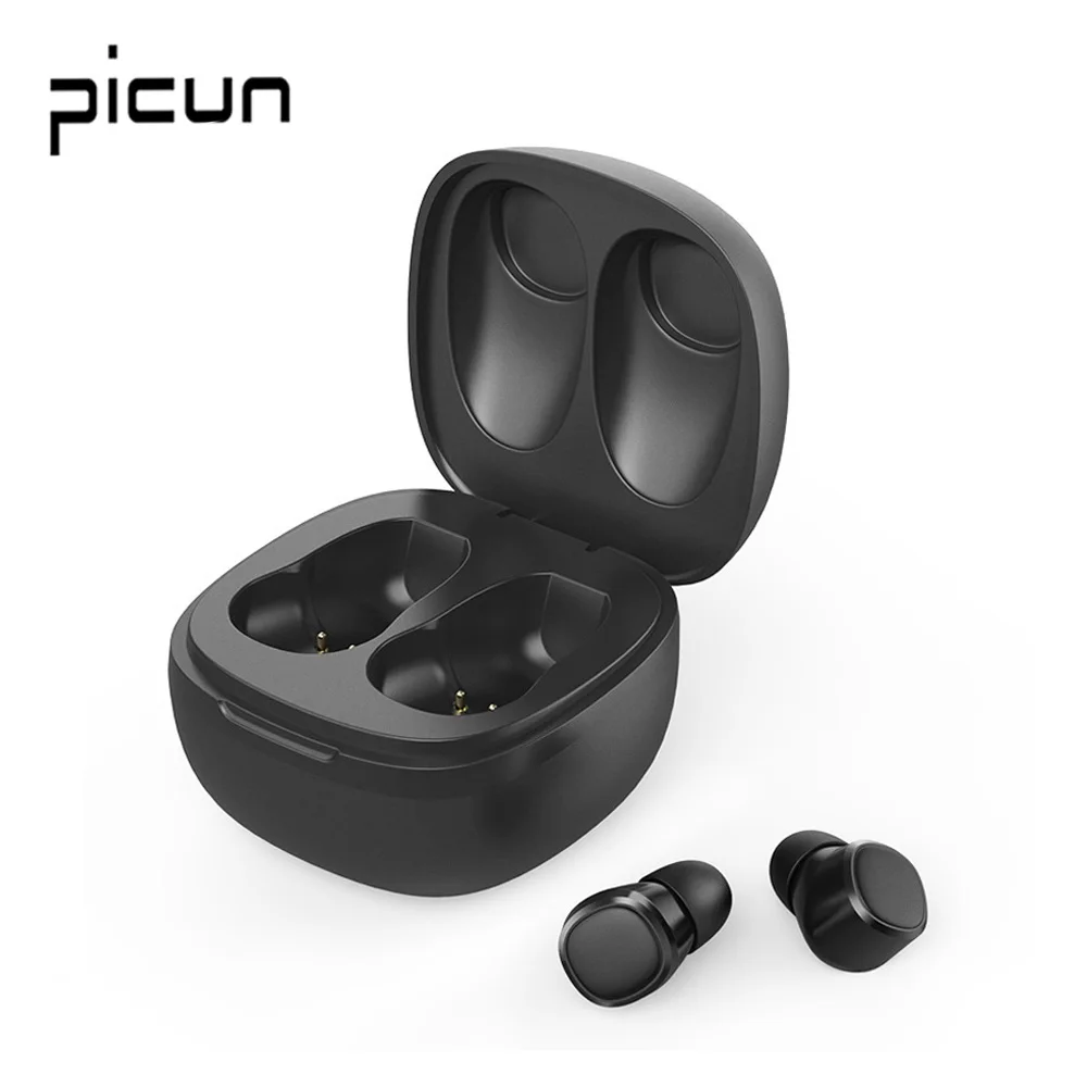 Беспроводные наушники Picun W5 TWS с эффектом отпечатков пальцев Bluetooth V5.0 3D стерео