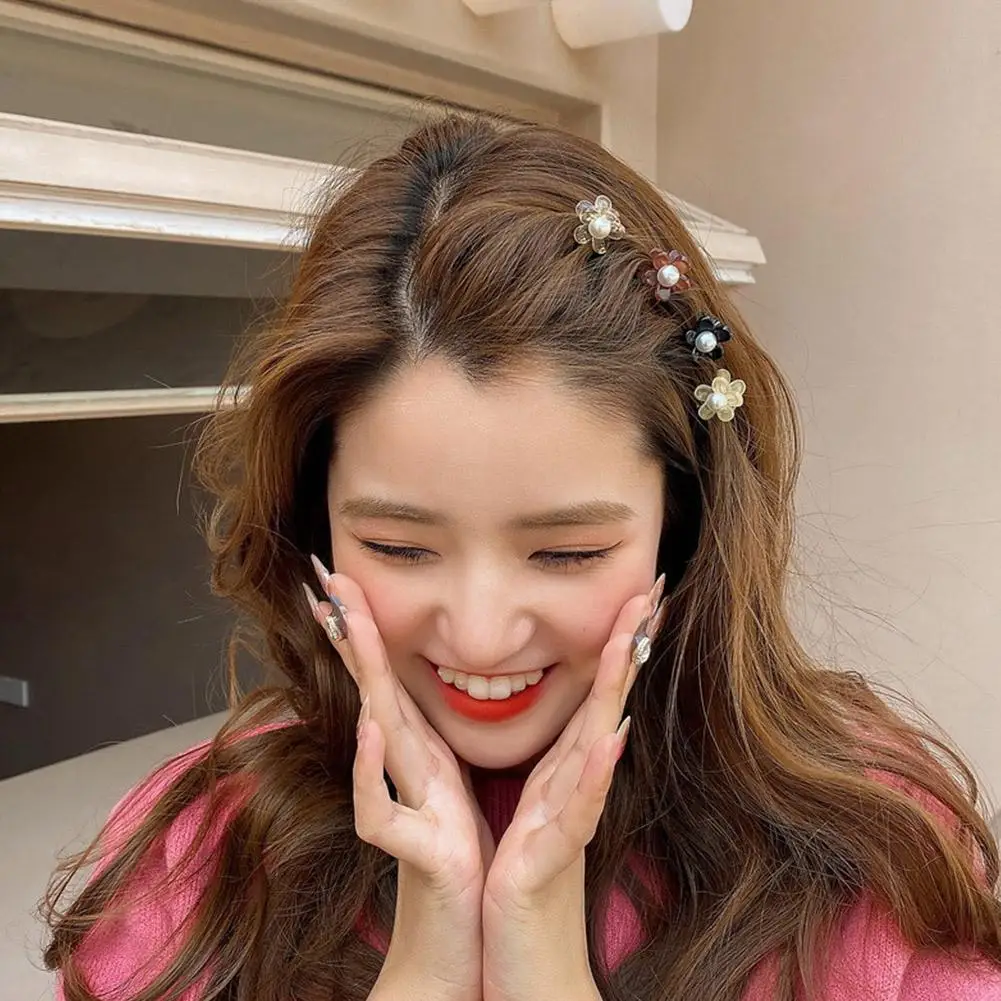 4 шт. заколки для волос с цветами |