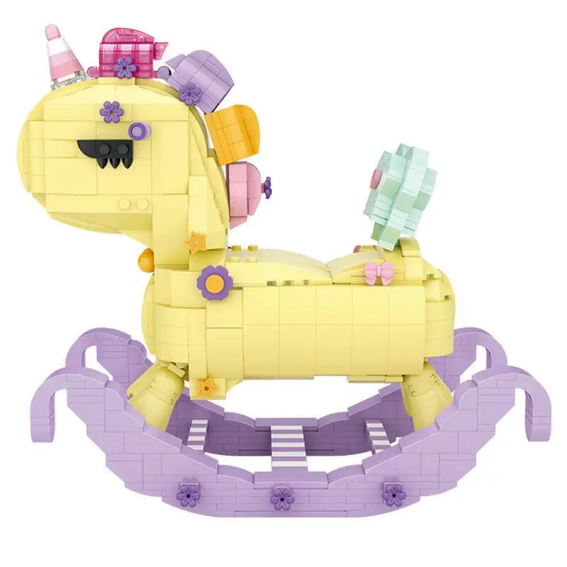 944 шт. Детский конструктор лошадка-качалка | Игрушки и хобби