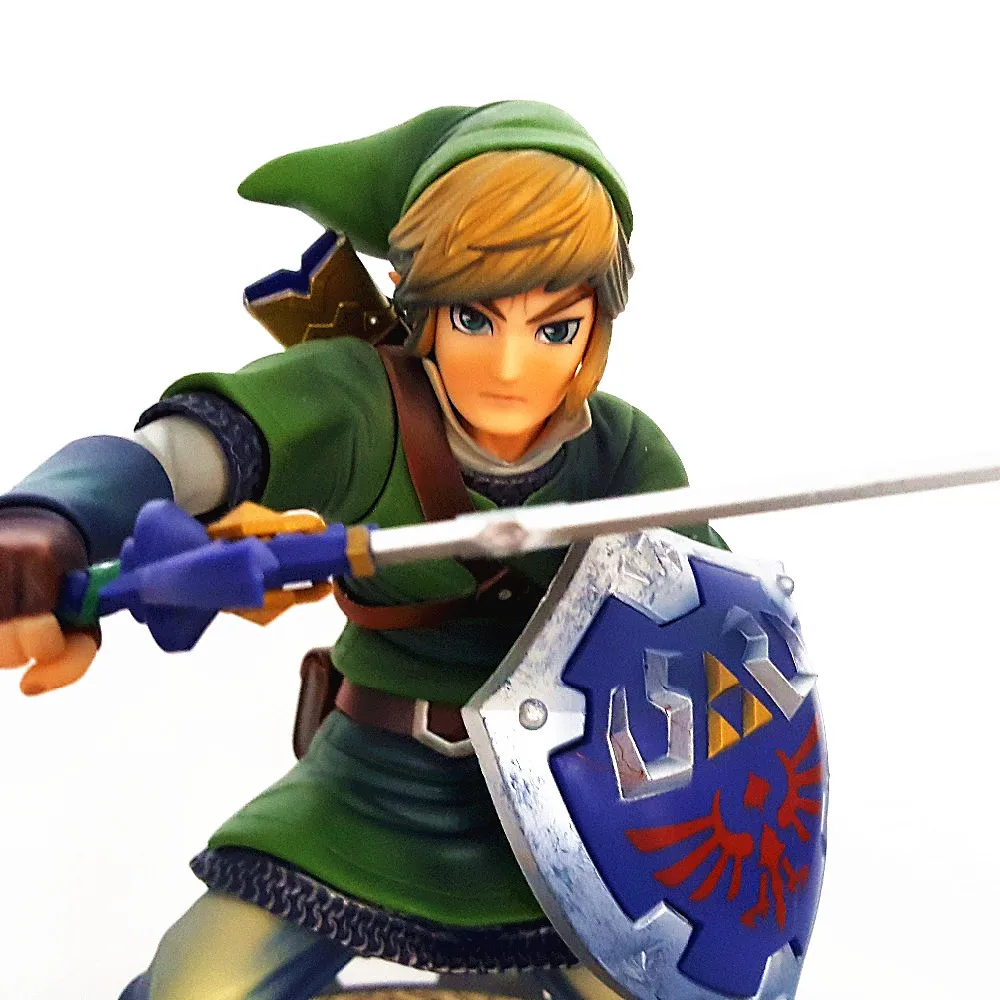 Экшн-изображение Zelda Link Sword аниме игрушки; модельная кукла меч Зельды фигурка Коллекционная Juguetes Brinquedos ПВХ коллектор Figma