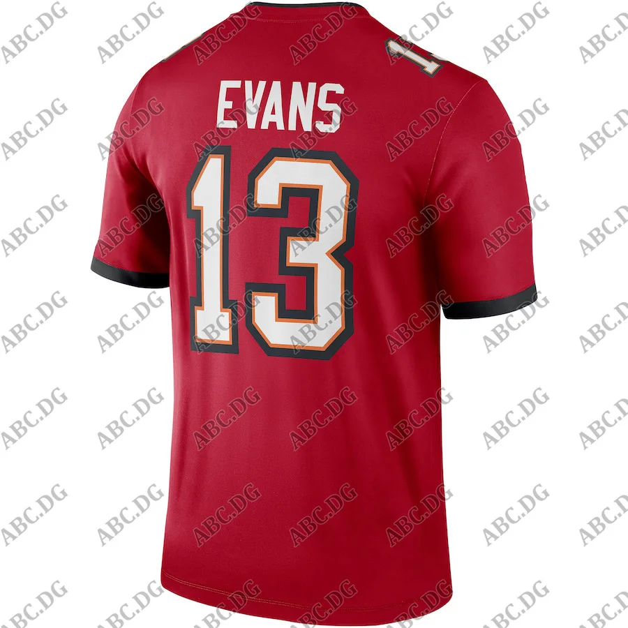 

Customized Stitch Men Women Kid Youth Tampa Bay Mike Evans Red Player Legend Jersey 4XL 5XL 6XL