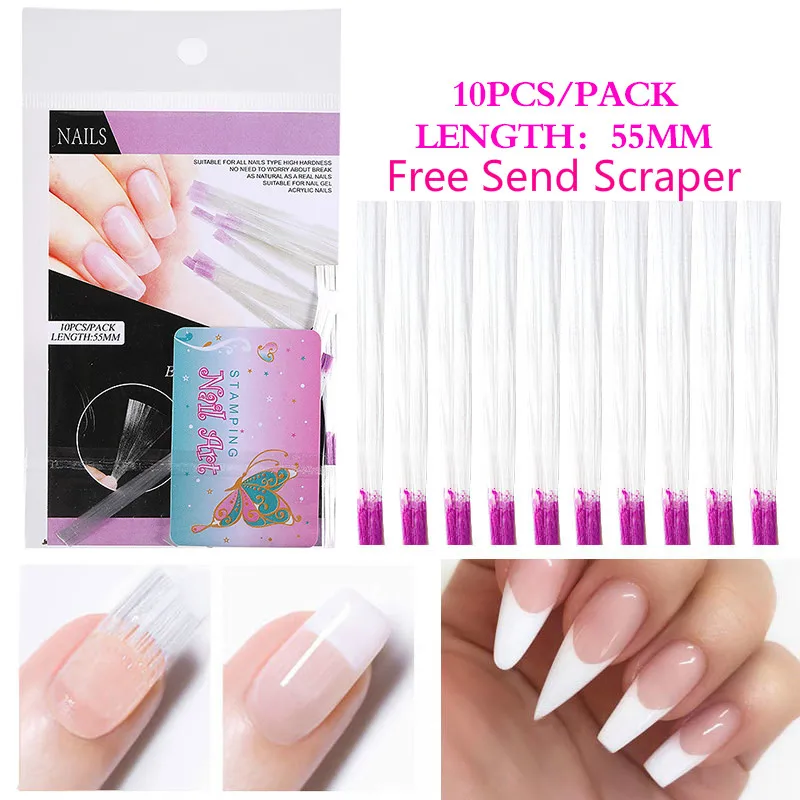 Нейл арта из стекловолокна для УФ цветной гель &quotсделай сам&quot с скребок