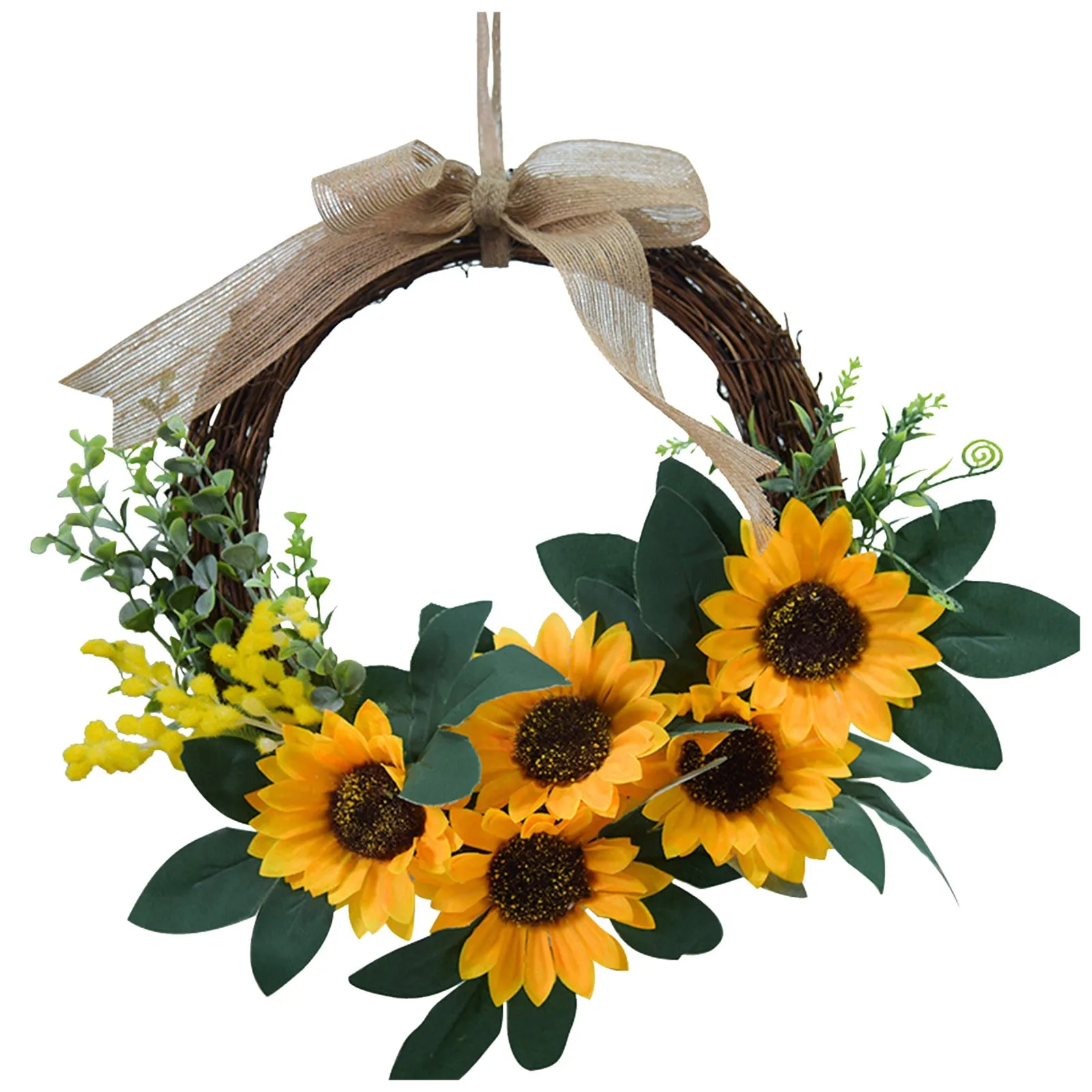 

Home Decoration Accessories Sunflower Garland Home Decoration Rattan Simulation Garland Wall Decor