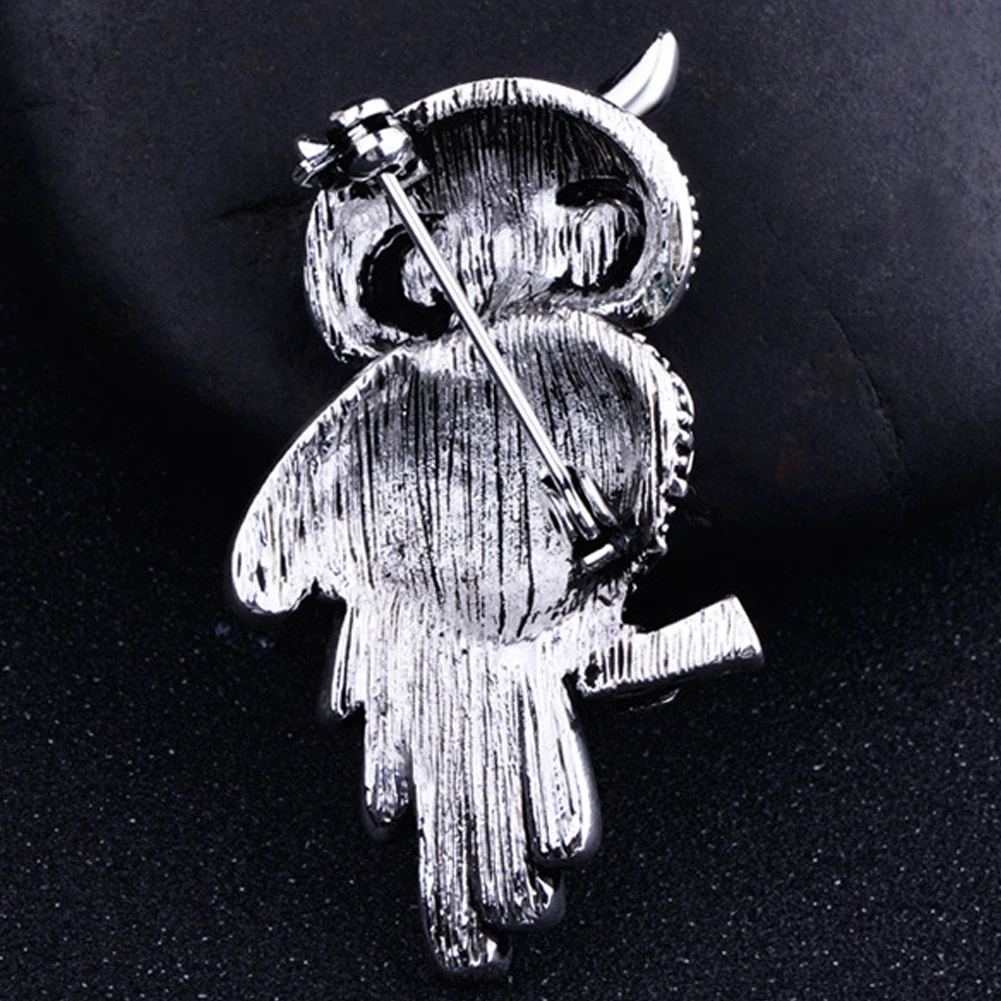 Модная нежная сова броши в Корейском стиле модная Искусственный горный хрусталь